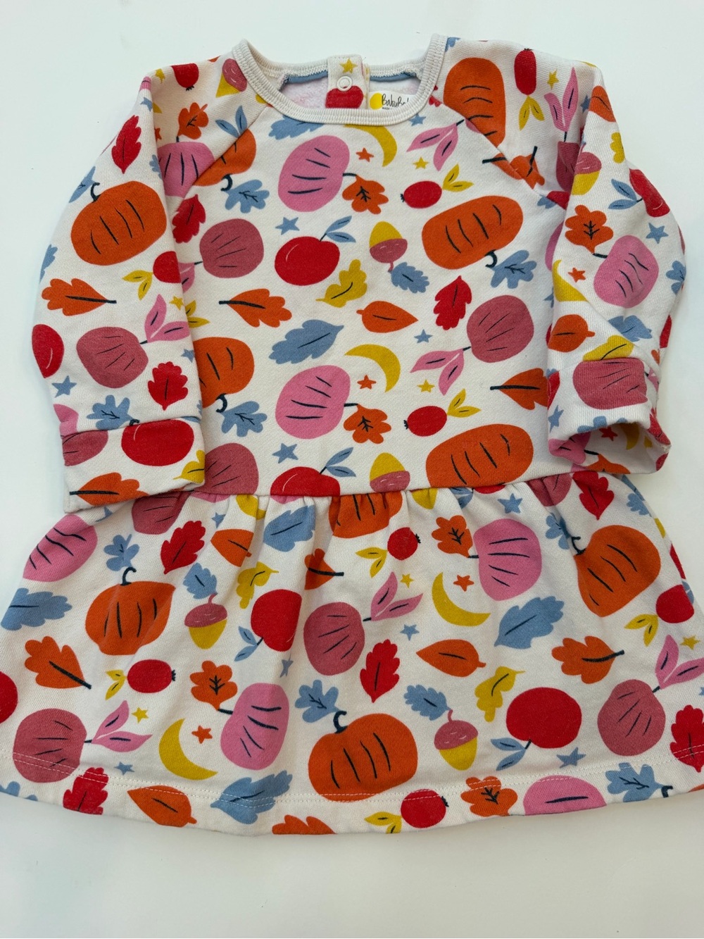 Baby Boden Autumn Halloween Print Long Sleeve Dress size 12-18 months